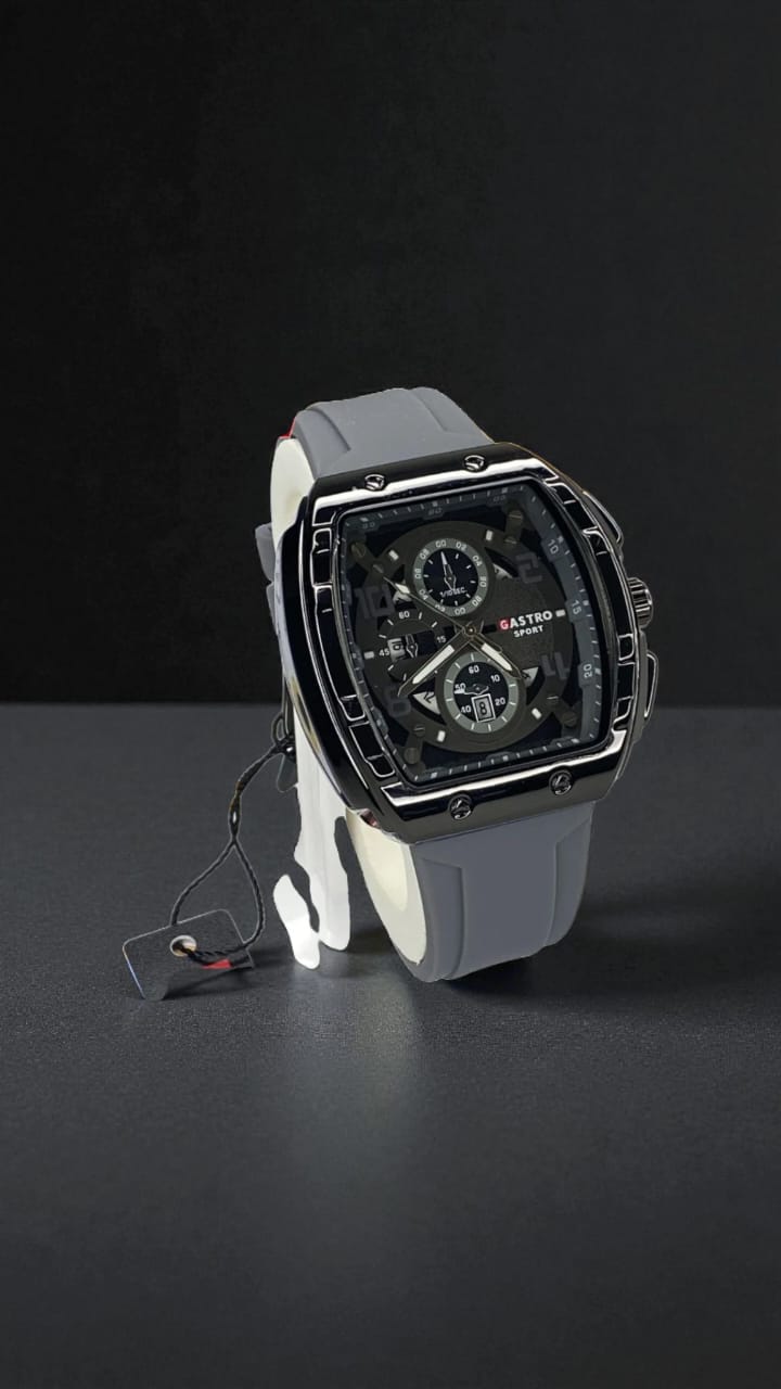 GASRTO Curvex Shape Dial Analog Sports Watch With Date Display and Durable Straps