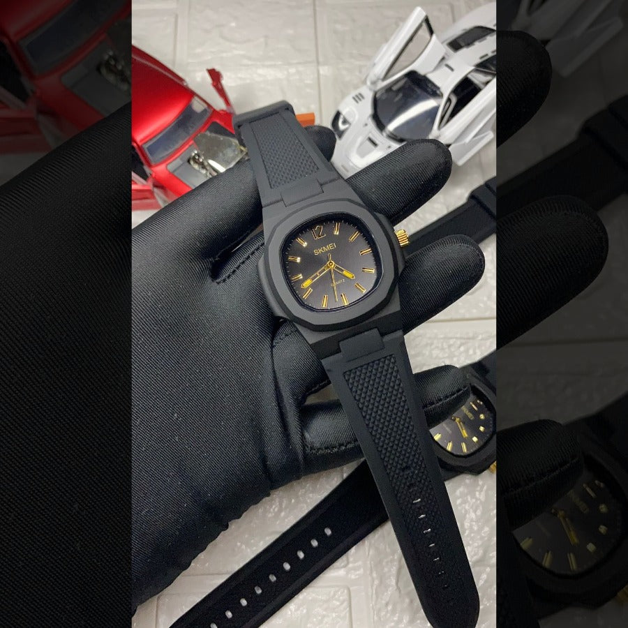 Skmei – 1717 – Quartz Sports Waterproof – Golden