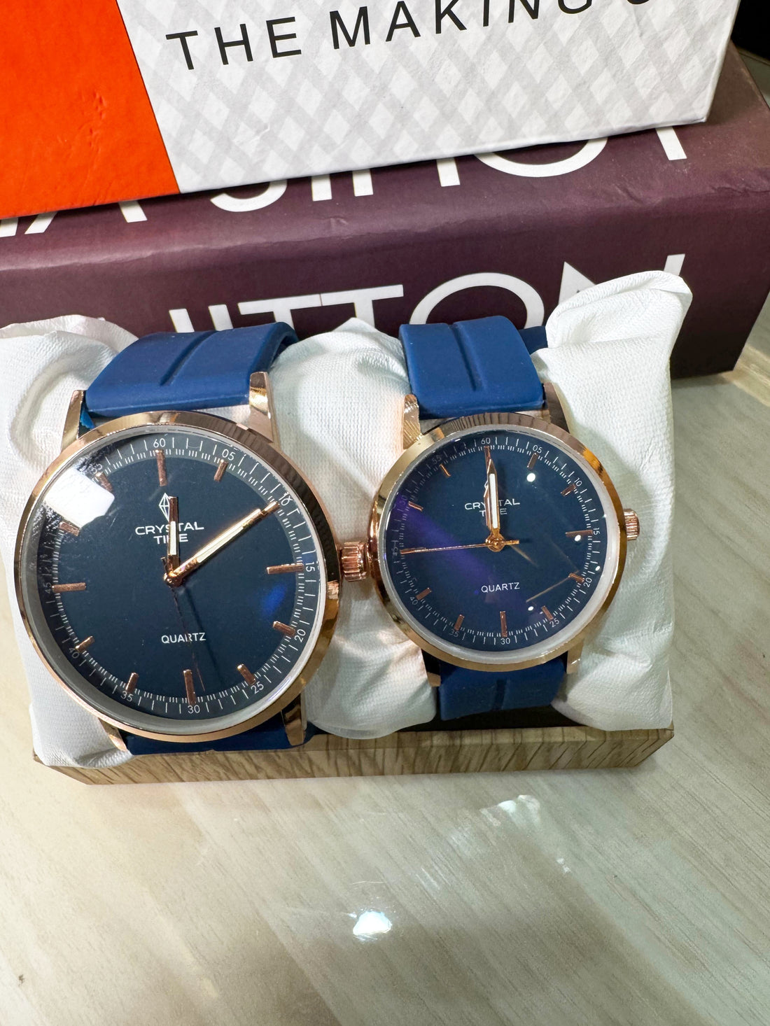 Premium Couple Watch Silicon Strap with Magnetic Lock