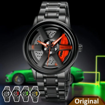 Limited Edition Rotating Alloy Wheel watch - Stainless Steel Chain